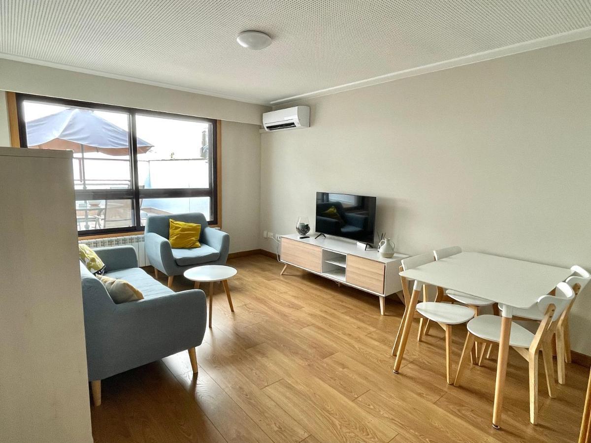 Estudio Centrico 1 Con Terraza Y Parking Privado Orense Kültér fotó
