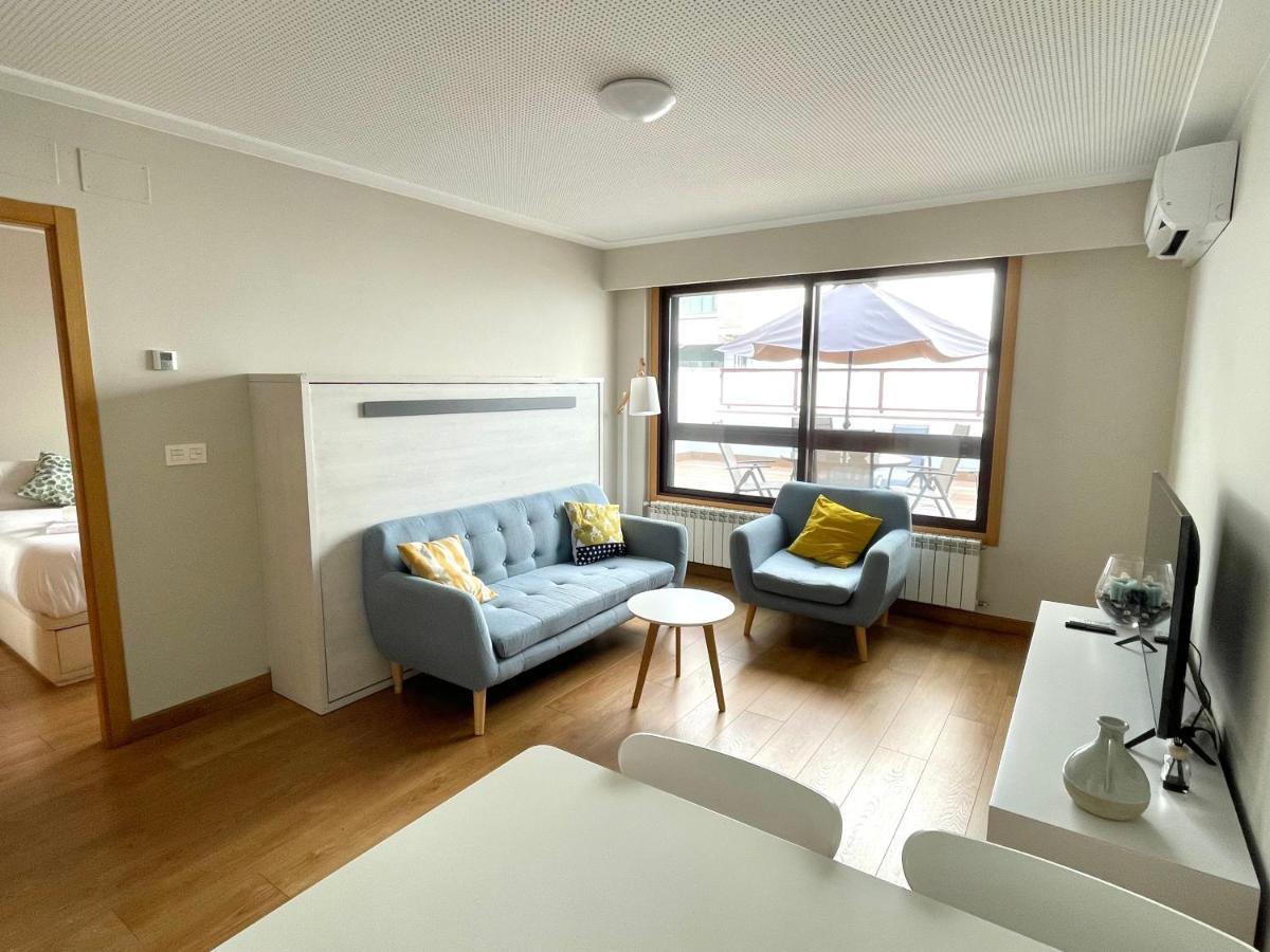 Estudio Centrico 1 Con Terraza Y Parking Privado Orense Kültér fotó