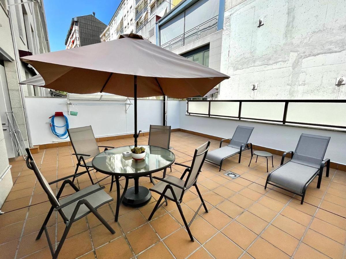 Estudio Centrico 1 Con Terraza Y Parking Privado Orense Kültér fotó