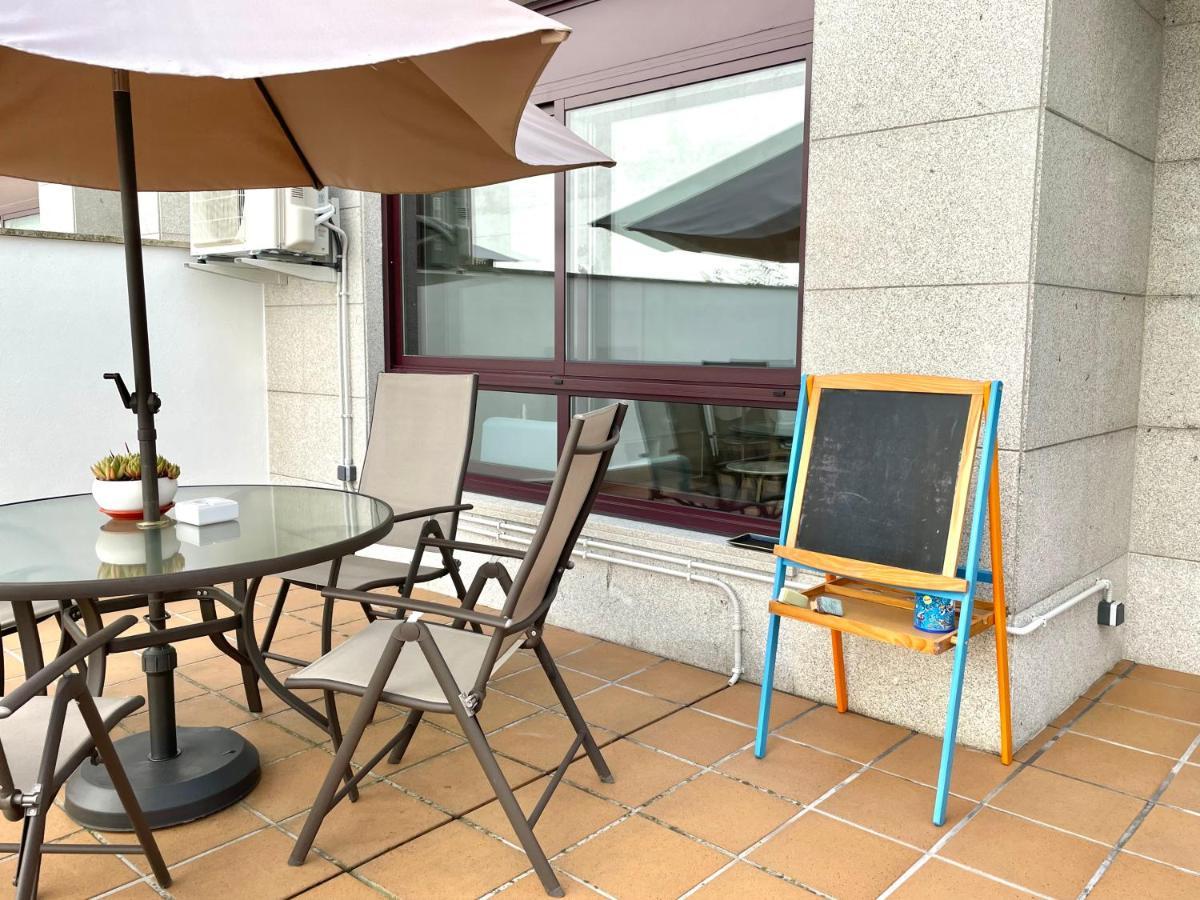 Estudio Centrico 1 Con Terraza Y Parking Privado Orense Kültér fotó